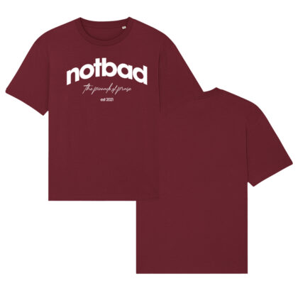 Not Bad Arch Tee - Burgundy
